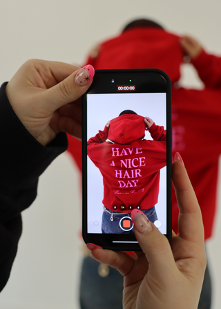 Have a Nice Hair Day Cherry Hoodie