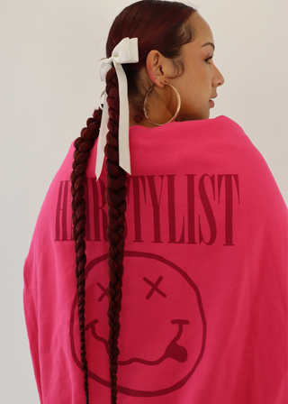 Have a Nice Hair Day Pink Rocker Crewneck