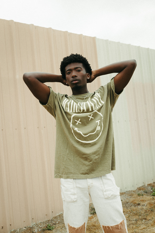 Hairstylist Rocker Army Green Rocker Tee