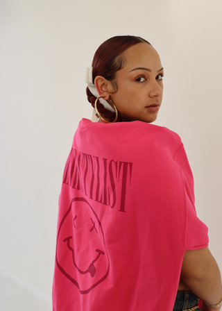 Have a Nice Hair Day Pink Rocker Crewneck