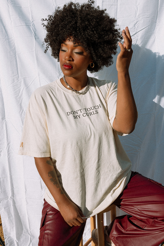 HANHD X Crownhunt Don't Touch My Curls Tee