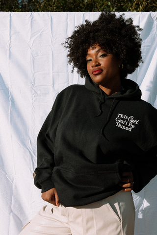 HANHD X Crownhunt Curly Hair Affirmations Hoodie