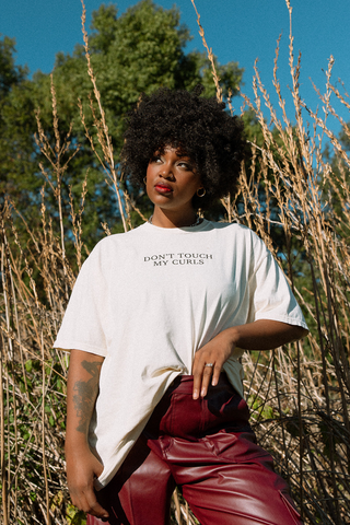 HANHD X Crownhunt Don't Touch My Curls Tee