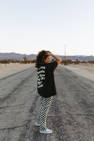 My Mood Depends on How Good My Hair Looks Heavy Weight Brown Tee