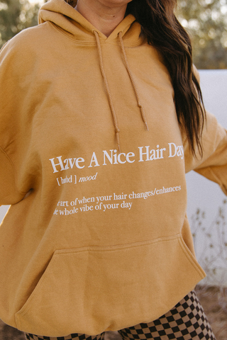 Have A Nice Hair Day Definition Hoodie
